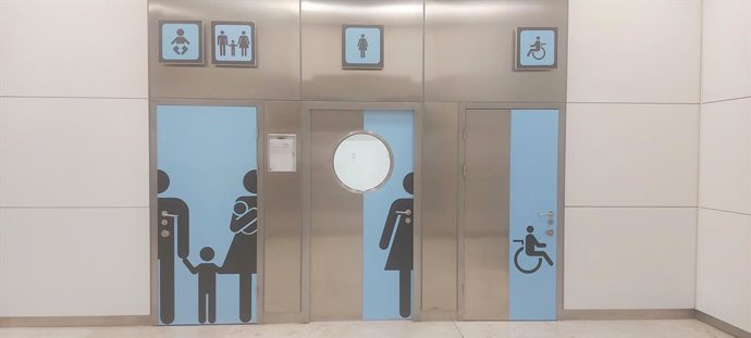 Aseos en Barajas.