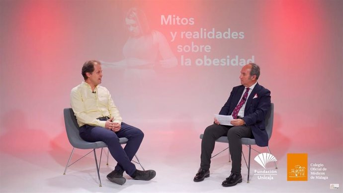 Un momento del segundo capítulo del audiovisual de divulgación 'Mitos y realidades sobre la obesidad' del Colegio de Médicos de Málaga.
