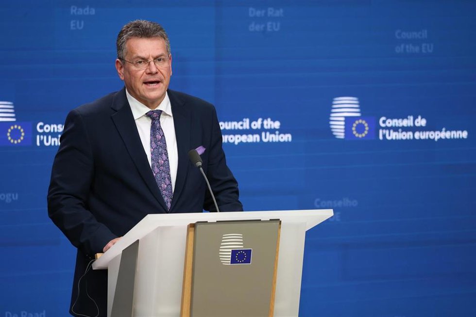 El vicepresidente de la Comisión Europea encargado de las relaciones con Reino Unido, Maros Sefcovic