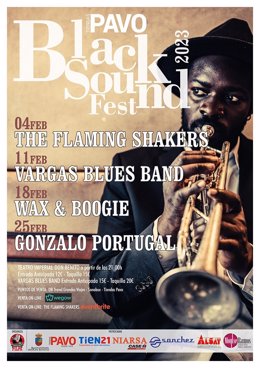 Archivo - The Flaming Shakers, Vargas Blues Band, Wax & Boogie y Gonzalo Portugal, en febrero en el Black Sound Fest de Don Benito