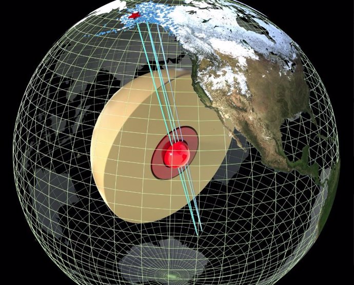 Un terremoto en Alaska provoca la penetración de ondas sísmicas en el núcleo más interno de la Tierra.