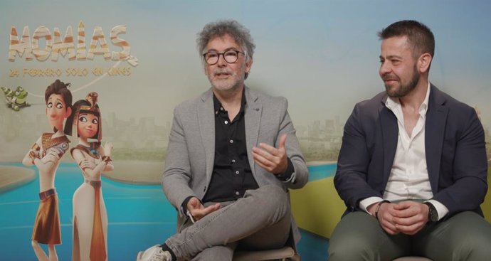 Galo y Pedro Solis, director y productor, respectivamente, de 'Momias'