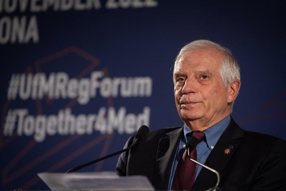 Archivo - El Alto Representante de la UE Josep Borrell, interviene durante el VII Foro regional de la Unión por el Mediterráneo (UpM), a 24 de noviembre de 2022, en Barcelona, Catalunya (España). Josep Borrell ha copresidido el VII Foro regional de la U
