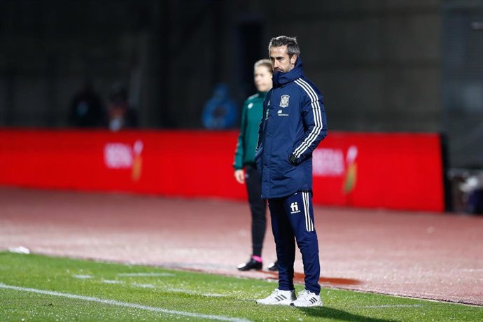 Archivo - El seleccionador nacional Jorge Vilda durante un partido de la selección femenina de fútbol
