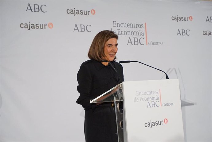 Rocío Blanco, durante su conferencia en Córdoba.