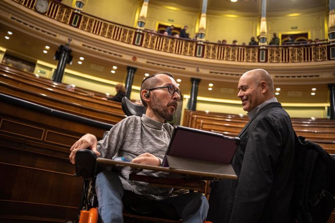 El portaveu d'Unides Podem al Congrés, Pablo Echenique