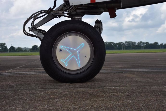 Sistema de WheelTug en un avión