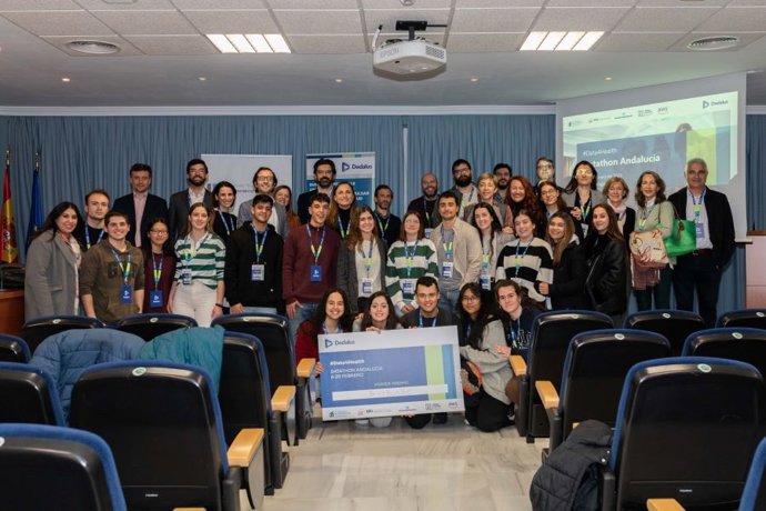 Estudiantes de la US que han participado en el Datathon de Salud Digital de Andalucía, con el primer premio logrado en la presente edición.