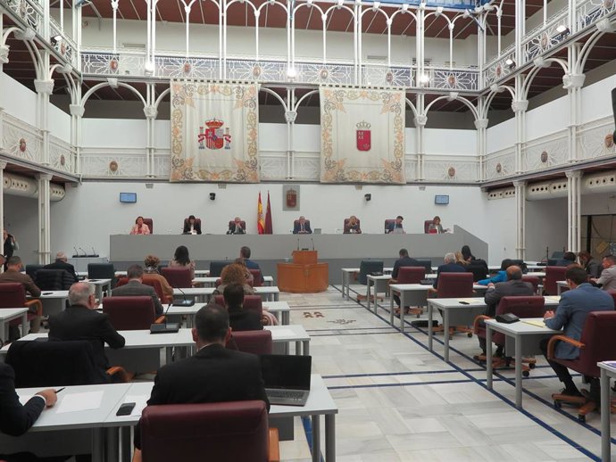 Imagen del PLeno en la Asamblea Regional
