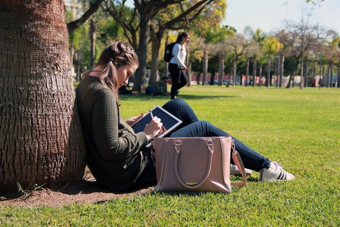 Una alumna de la UPV en el Campus