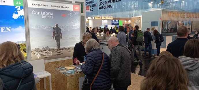 Stand de Cantabria en la feria FREE de Múnich.