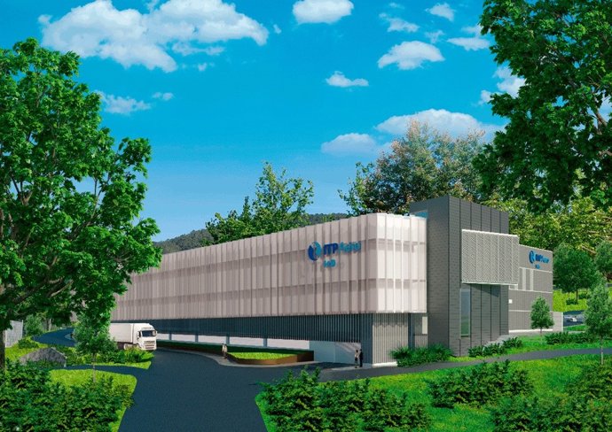 Infografía del futuro centro de I+D  de ITP en Zamudio