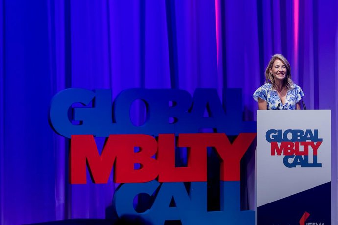 Archivo - La ministra de Transportes, Movilidad y Agenda Urbana, Raquel Sánchez, interviene en el acto de clausura del I Congreso sobre Movilidad Global 'Global Mobility Call', en Ifema Madrid, a 16 de junio de 2022, en Madrid (España).