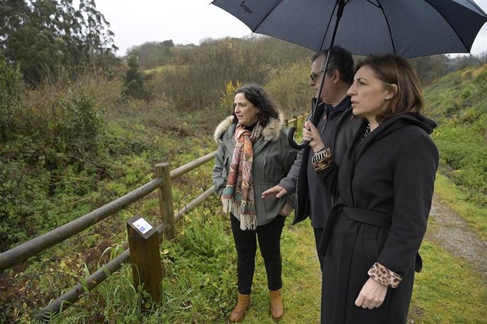 Archivo - Bergondo. A Coruña A conselleira de Medio Ambiente, Territorio e Vivenda, Ángeles Vázquez,  visita a zona onde se executaron traballos de eliminación e control de especies exóticas invasoras.  22/02/2023 Foto: Moncho Fuentes / AGN A Coruña