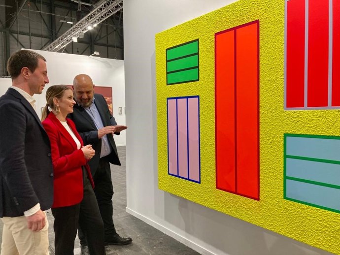 La presidenta del PP de Baleares, Marga Prohens, el presidente del PP de Mallorca, Lloren Galmés, y el presidente del PP de Palma, Jaime Martínez.