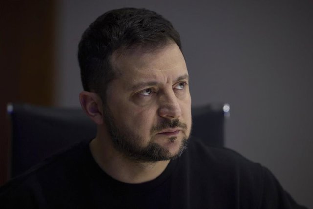 Archivo - El presidente de Ucrania, Volodimir Zelenski