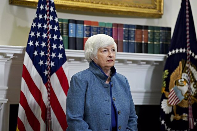 Archivo - La secretaria del Departamento del Tesoro de EEUU,  Janet Yellen, en Washington