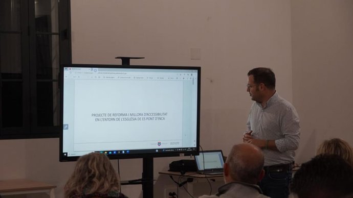 Presentación del proyecto de reforma y mejora en el entorno de la Iglesia del Pont d'Inca.