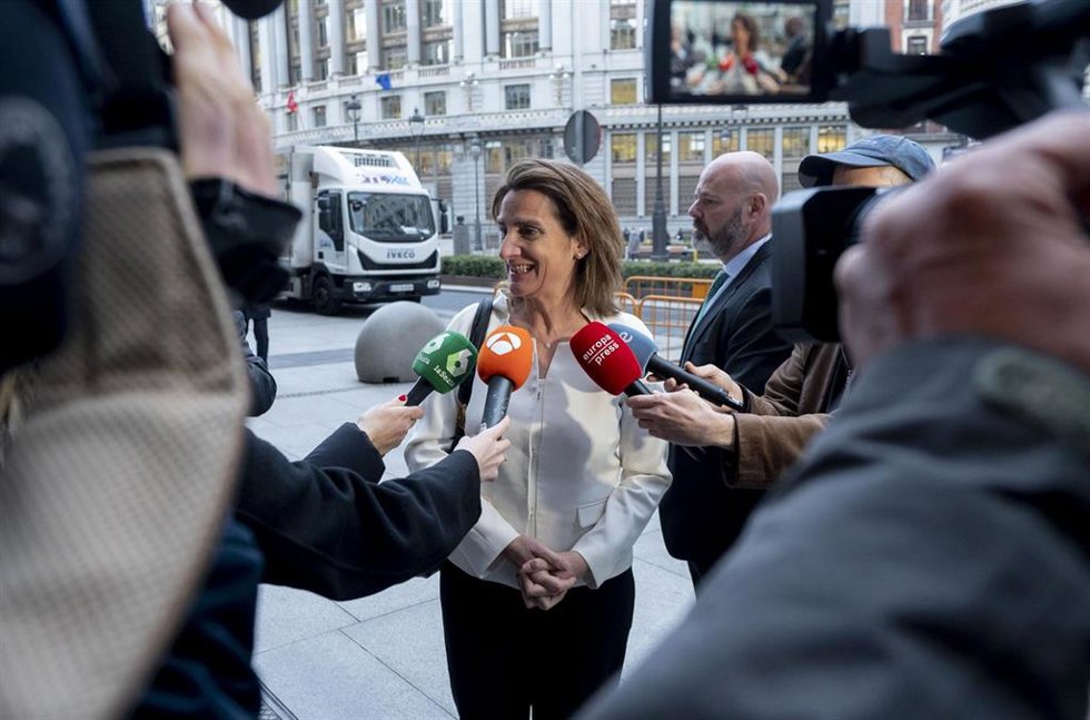 La viceprtesidenta tercera y ministra para la Transición Ecológica y el Reto Demográfico, Teresa Ribera