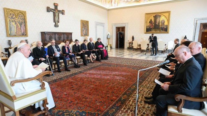 Reunión del Papa Francisco con la Sociedad Max Planck Gesselschaft.