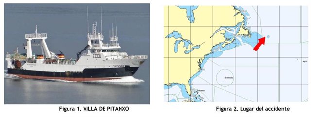 Imagen del informe de la Ciaim sobre el Villa de Pitanxo