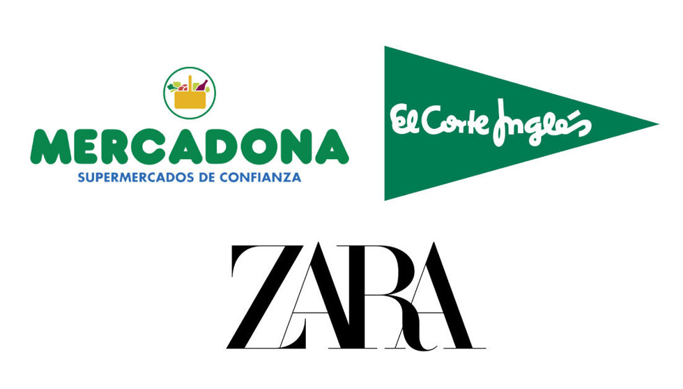 Inditex, El Corte Inglés y Mercadona