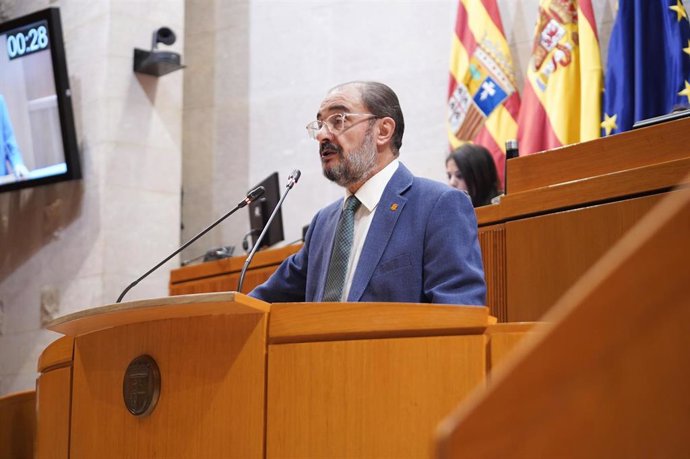 El presidente del Gobierno de Aragón, Javier Lambán.