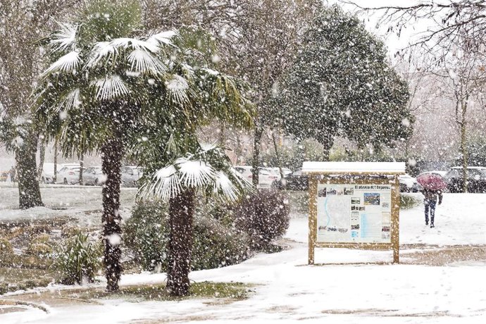 20230223. Valladolid. Foto: Joaquín Rivas / Photogenic. Nevada En Valladolid.