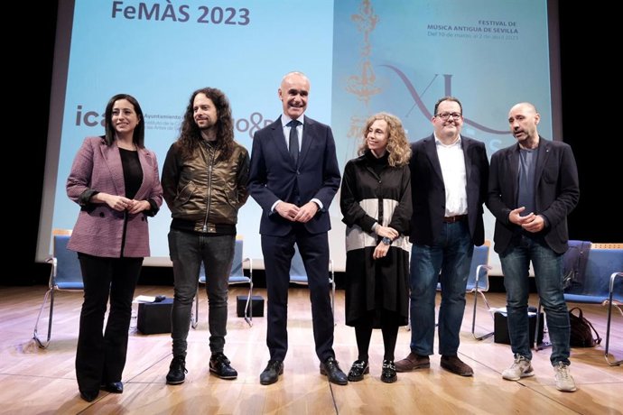 El alcalde de Sevilla, Antonio Muñoz, en la presentación de la XL edición del FeMÁS.
