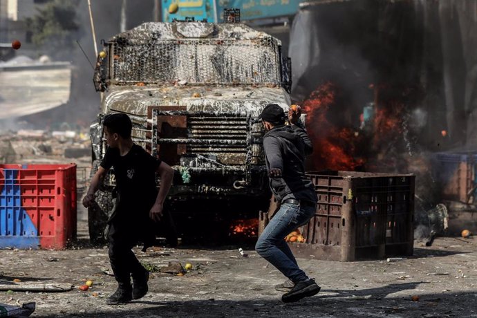 Enfrentamientos en Nablús, Cisjordania