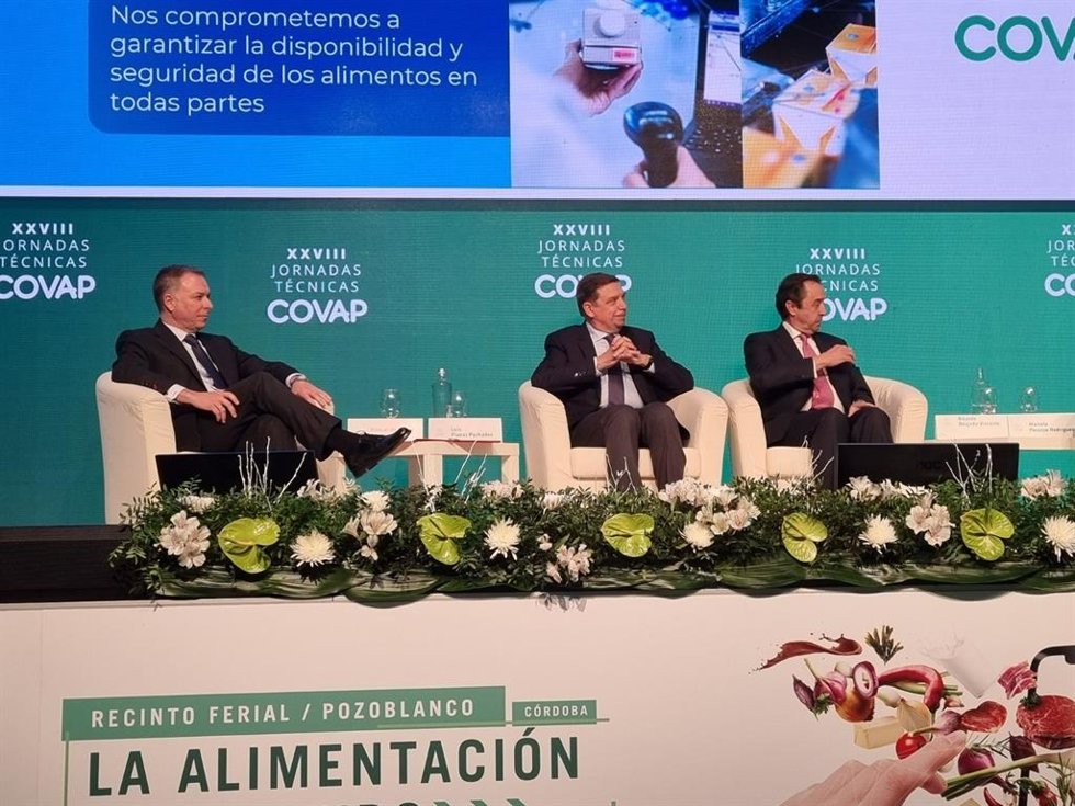Luis Planas en las XXVIII Jornadas Técnicas de la Cooperativa Ganadera del Valle de los Pedroches (Covap).