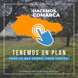 Cartel del proyecto 'Hacemos comarca'.