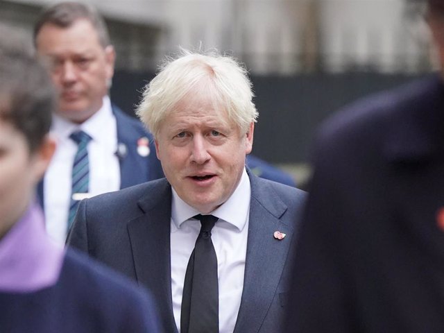 Archivo - El ex primer ministro británico Boris Johnson