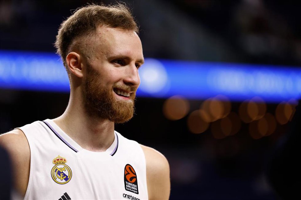 Archivo - Dzanan Musa, jugador del Real Madrid de Baloncesto.