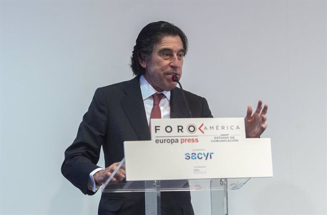 Archivo - El presidente de presidente de Sacyr, Manuel Manrique, interviene un coloquio organizado por Europa Press y Estudio de Comunicación de Foro América, a 15 de junio de 2021, en Madrid (España). Foro América es una plataforma informativa y un punto