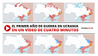 VÍDEO | El primer año de guerra en Ucrania, resumido en cuatro minutos