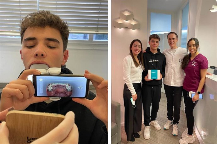 Dispositivo ScanBox Pro que permite realizar un seguimiento virtual de los tratamientos de ortodoncia implantado en la clínica MAEX de Santiago de Compostela