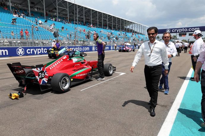 Archivo - El presidente de la FIA, Mohammed ben Sulayem, en un evento de Fórmula 1, en una imagen de archivo.