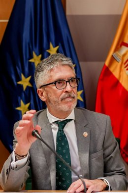 El ministro del Interior, Fernando Grande-Marlaska, durante una reunión.