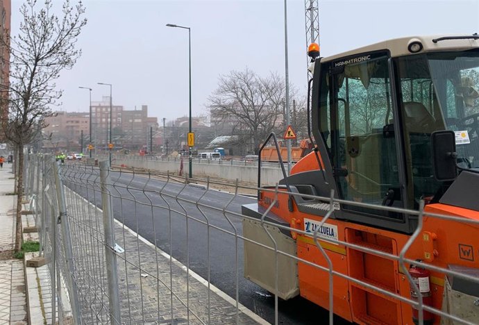La calle Estación de Valladolid unas horas antes de su apertura al tráfico.
