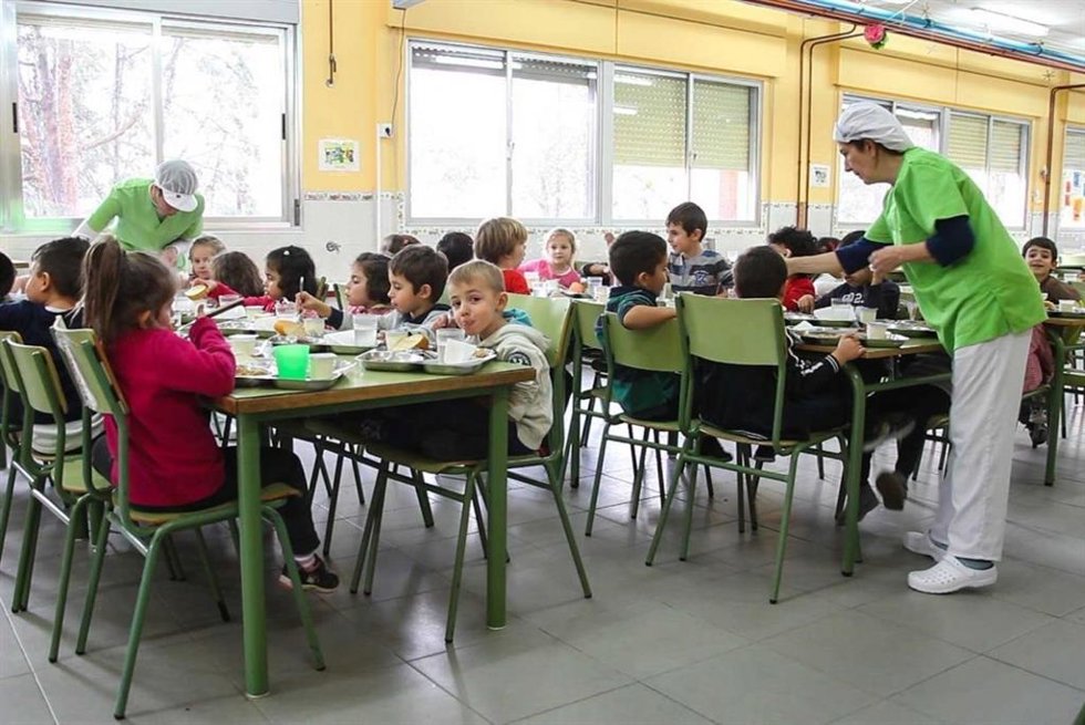 Archivo - Comedor escolar.