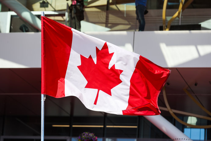 Bandera de Canadá.