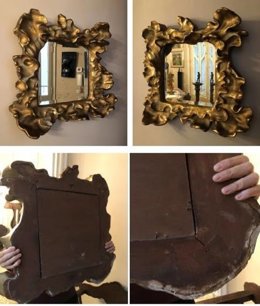 La obra es un espejo atribuido a Gaudí valorado en 60.000 euros, que servirá para el pago de un impuesto municipal de Barcelona.