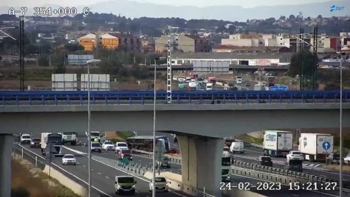 Imagen del kilómetro 354 de la A-7