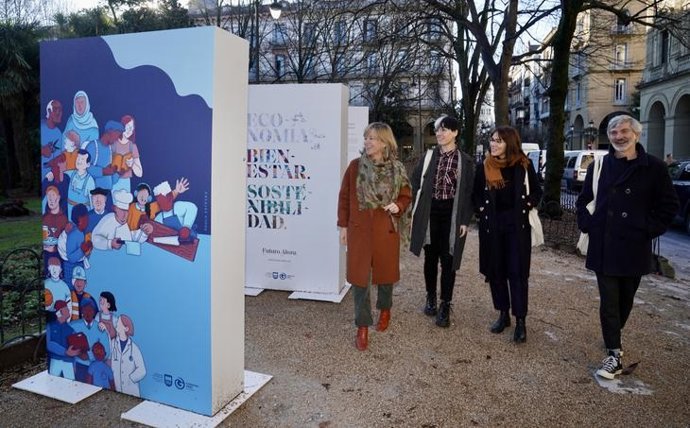 Exposición en la plaza Gipuzkoa