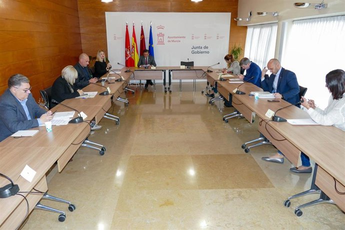 Celebración de la Junta de Gobierno del Ayuntamiento de Murcia
