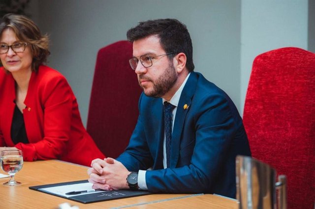 El president de la Generalitat, Pere Aragonès