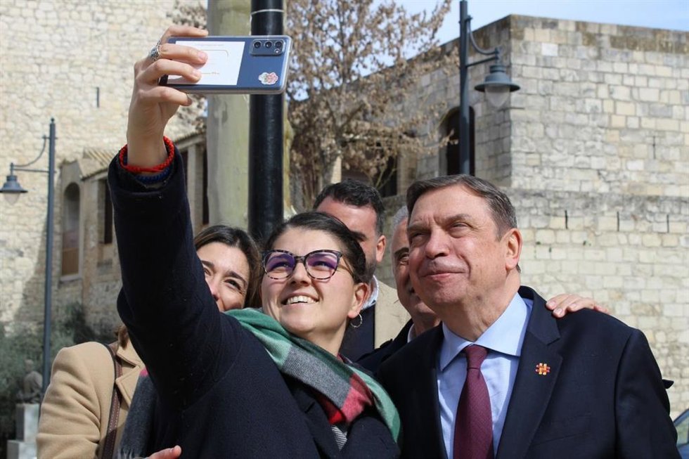 Planas se hace un 'selfie' en Lucena.