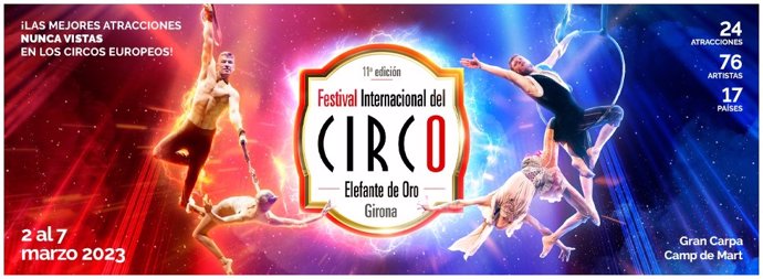 Cartell del Festival Internacional Circ Elefant d'Or de Girona