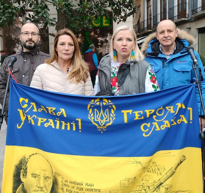 Concentración en solidaridad con el pueblo ucraniano